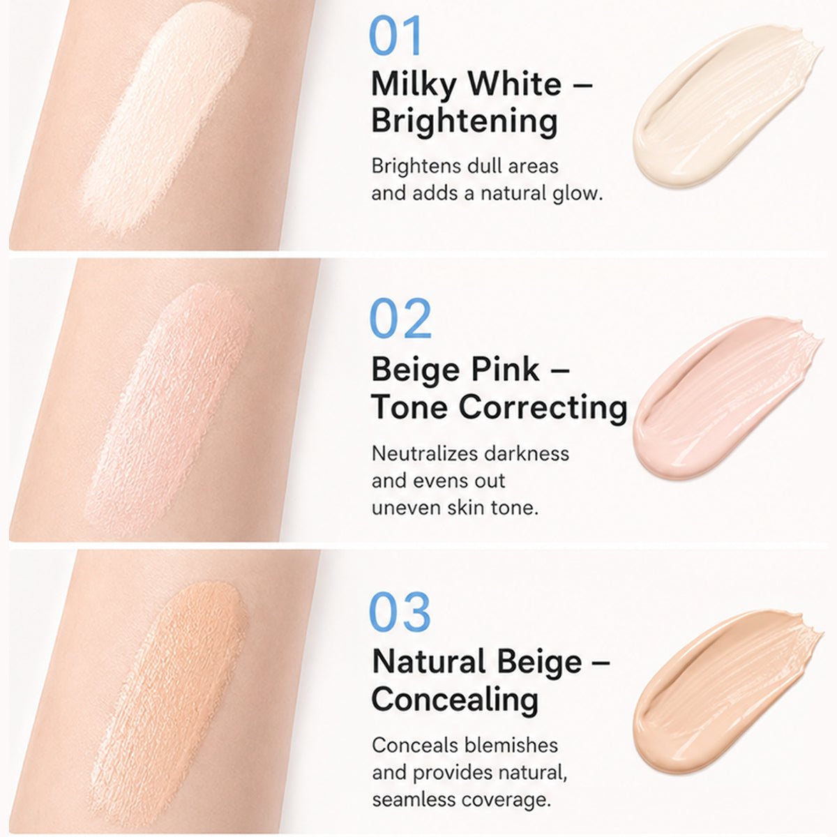 Last Day-Buy 1 Get 1 Free💙Dual-Effect Concealer & Powder Foundation