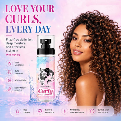 Peach-Scented Curly & Setting Spray - Lightweight, Bouncy Hair & Long-Lasting Hold