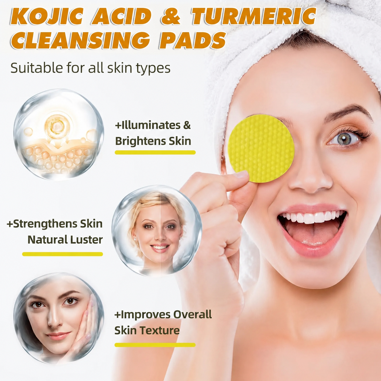 Turmeric Cleansing Exfoliating Pads Facial Cleansing Skincare, cleansing, skin care, Turmeric Comfort Cleanser Facial Wash