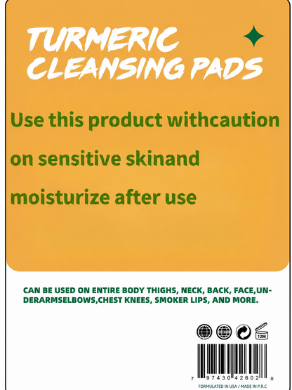 Turmeric Cleansing Exfoliating Pads Facial Cleansing Skincare, cleansing, skin care, Turmeric Comfort Cleanser Facial Wash