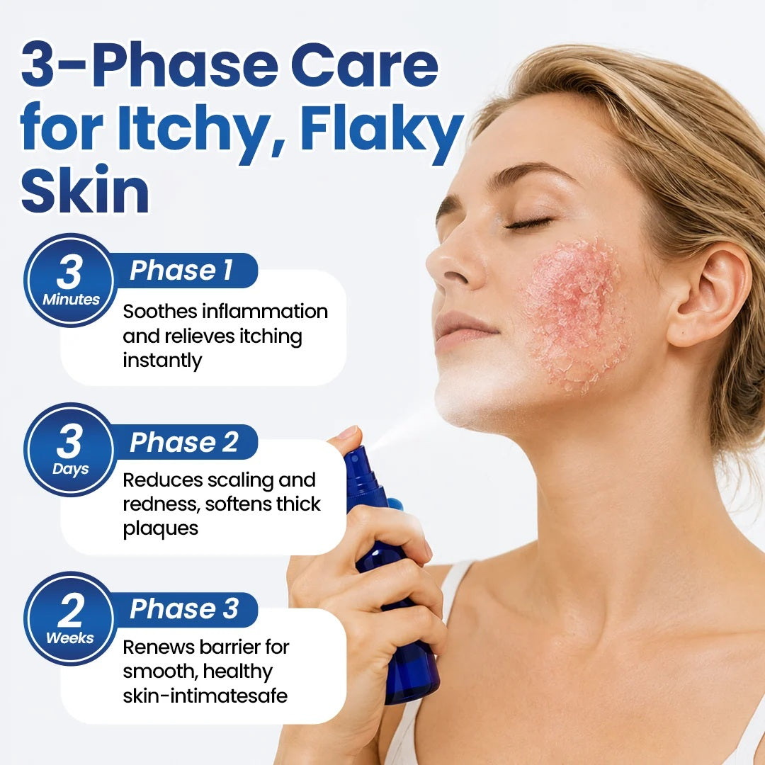 3-phase care for itchy flaky skin